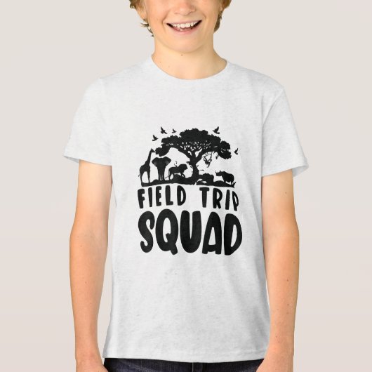 T-shirt En Tri-matière Zoo Chemise De Voyage De Terrain Pour Les Enseigna (Recto)