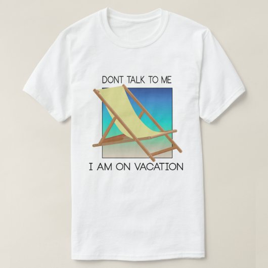 T-shirt En vacances (Design devant)