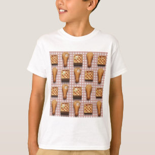 T-shirt en vichy gaufres de poulet