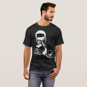 T-shirt en vue noir (Devant entier)