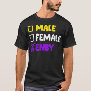 T-shirt Enby drôle non binaire transgenre LGBTQ