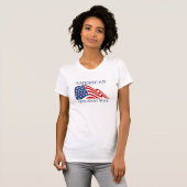 T-shirt enceinte d'épouse d'Américain (Devant entier)