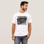 T-SHIRT ENCEINTE RETRO 80'S 90'S BOOM BOX (Devant entier)