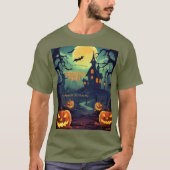 T-shirt Enchant 🎃 forêt Citrouille (Devant)