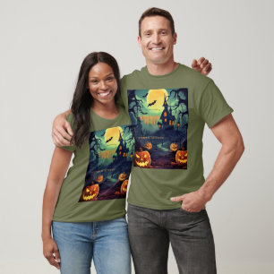 T-shirt Enchant 🎃 forêt Citrouille