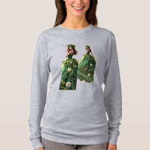 T-shirt 🌿 Enchanted Forest Queen - Nature Goddess Art 🌿