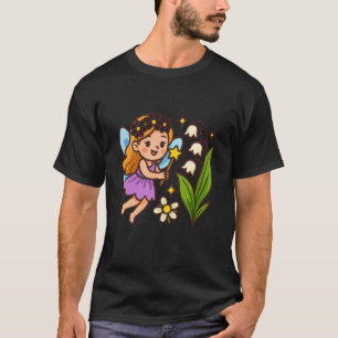 T-shirt Enchantement de Fée Fantaisiste Fleur Mignonne