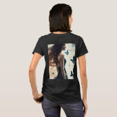 T-shirt Enchanter fille avec papillon et design floral T (Dos entier)