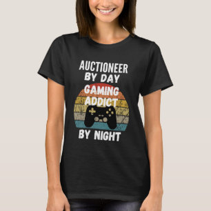 T-shirt Enchère Par Jour Addict De Jeu Par Nuit