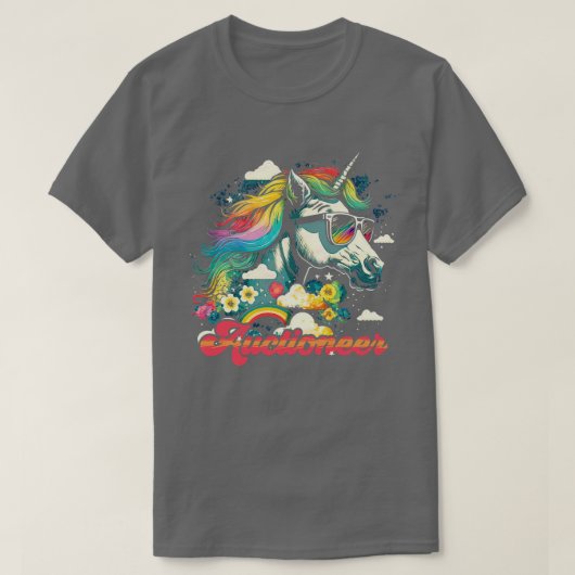 T-shirt Enchère Rainbow Unicorn (Design devant)