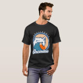 T-shirt Encinitas California Surf Wave (Devant entier)