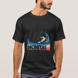T-shirt Encinitas Surf Rétro Voyage Vêtements Souvenir Pou