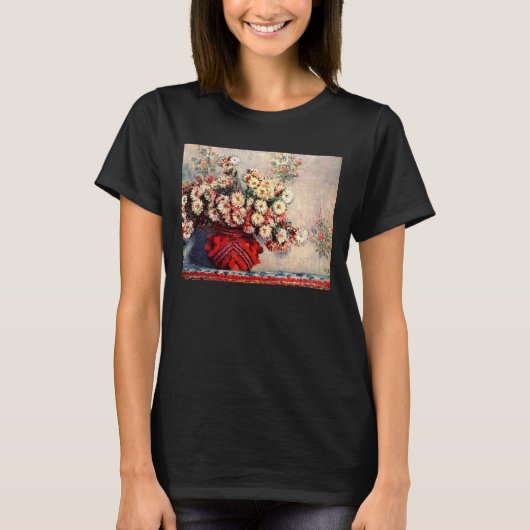 T-shirt Encore de la vie avec Chrysanthemums par Claude Mo (Devant)