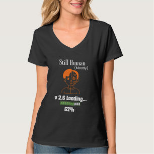 T-shirt Encore Humain (Presque) - Cyborg Futuriste
