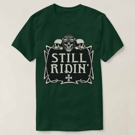 T-shirt Encore Ridin Moker Motorcycle Rocker (Design devant)