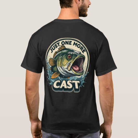 T-shirt Encore Un Lancer Pêche à la Perche (Dos)