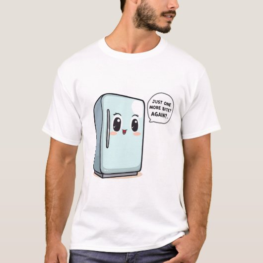 T-shirt Encore une bouchée – Conception de réfrigérateur p (Devant)