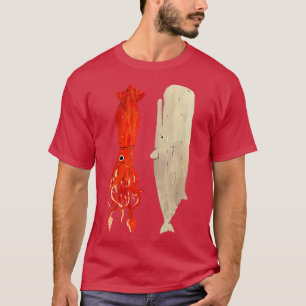 T-shirt Encornets et baleines