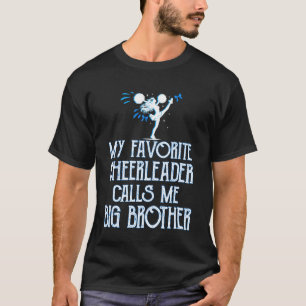 T-shirt Encourage Ma Pom-Pom Girl Préférée M'appelle Grand