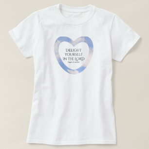 T-shirt Encouragement et application de la Bible Bleue Lum