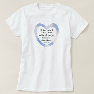 T-shirt Encouragement et application de la Bible Bleue Lum