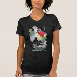 T-shirt Encouragez la chemise d'obscurité de déesse