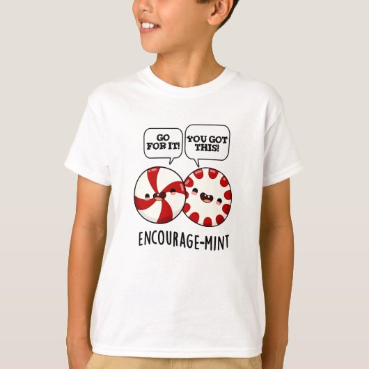 T-shirt Encouragez la menthe Funny Candy Pun (Devant)