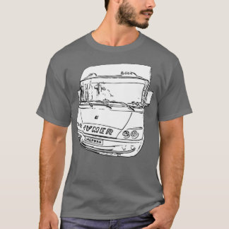 T-shirt Encre avant de l'Hymer Motorhome Herman
