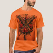 T-shirt Encre d'armement : Design de tatouage d'armes dyna (Devant)