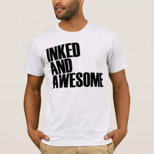 T-shirt encré et impressionnant