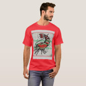 T-shirt Encre marine : Crevette classique Flash (Devant entier)