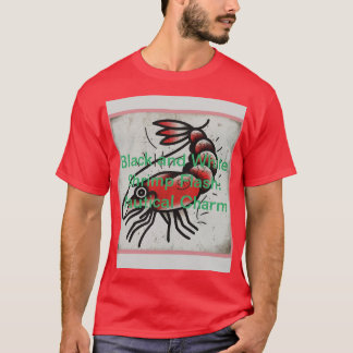 T-shirt Encre marine : Crevette classique Flash