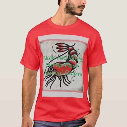 T-shirt Encre marine : Crevette classique Flash (Devant)