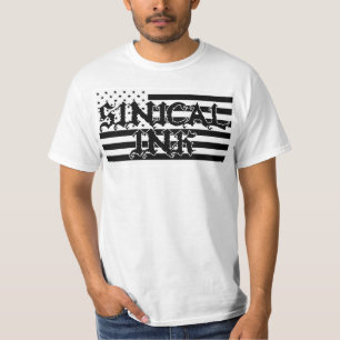 T-shirt Encre noire et blanche de Sinical fabriquée en