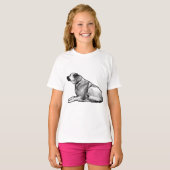 T-shirt Encre-Point Calme (Devant entier)