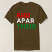 T-shirt End Apartheid (Design devant)