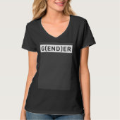 T-shirt End Gender Cute Genderfluid Nonbinary Pride Subtle (Devant)