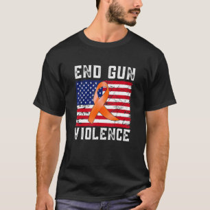 T-shirt End Gun Violence Us Flag Ribon