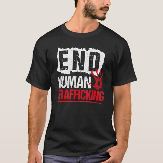 T-shirt End Human Trafficking  Human Rights (Devant)
