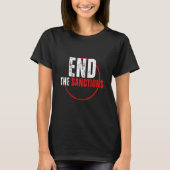 T-shirt End the Sanctions Anti War 4 (Devant)