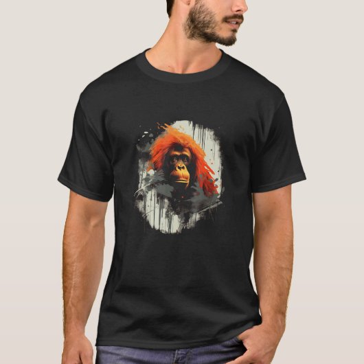 T-shirt Endangered Animals Save The Sumatran Orangutan (Devant)