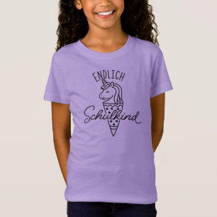 T-Shirt Endlich Schulkind Schultuete 1 Klasse Einschulung