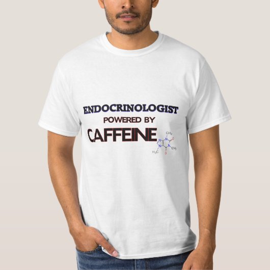 T-shirt Endocrinologue actionné par la caféine (Devant)