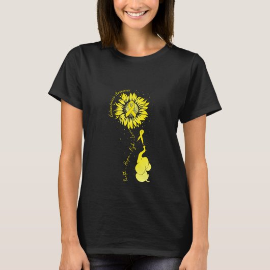 T-shirt Endometriose Sensibilisation Foi Espoir Lutter Amo (Devant)
