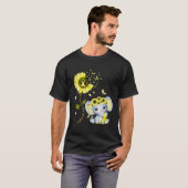 T-shirt Endometriosis Awareness Yellow Hippie Sunflower El (Devant entier)