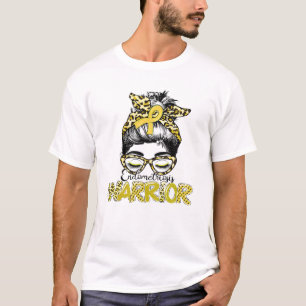 T-shirt Endometriosis Warrior Messy Bun