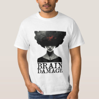 T-shirt endommagé du cerveau