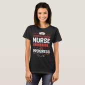 T-shirt Endos Nurse In Progress Nursing School Student Col (Devant entier)