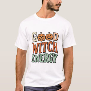T-shirt Énergie de bonne sorcière Création vectorielle Hal