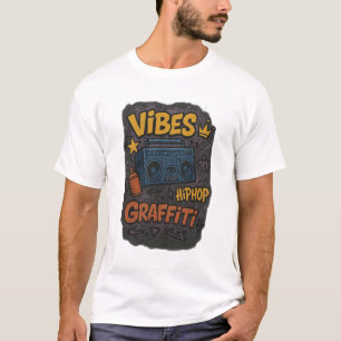 T-shirt Énergie de graffiti urbain – Art de streetwear vib